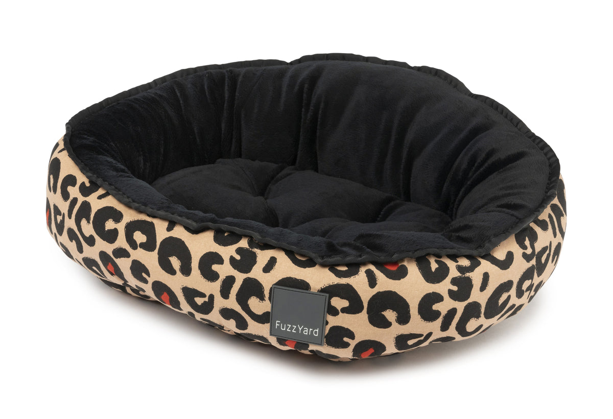 Leopard print dog store bed