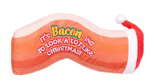 Bacon-ing To Look A Lot Like Xmas Dog Toy